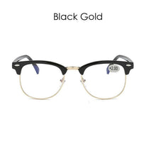 Load image into Gallery viewer, Anti Blue Light Half Frame Reading Glasses For  Women And  Men Anti Eye strain  Fashion Classic Style Retro Eyeglasses New Eyewear Simple Modern Design  Everyday Sunglasses For Men
