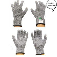Load image into Gallery viewer, Anti-Cut Gloves 5 Grade Safety Cut Proof Stab Resistant Stainless Steel
