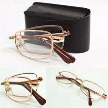 Load image into Gallery viewer, Anti Harmful Blue Ray Sunglasses Unisex Mini Folding Reading Glasses For  Men And  Women Ultralight Eyeglasses Slim And Foldable Small Portable Eyewear For Men
