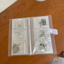 Load image into Gallery viewer, Anti-oxidation Jewelry Organizer Albums Desktop Drawer Storage Transparent Necklace Bracelet Ring Book Holder Jewelry Bag Portable Travel Jewelry Organizer Storage Book for Rings Necklaces Studs And Earrings

