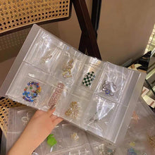 Load image into Gallery viewer, Anti-oxidation Jewelry Organizer Albums Desktop Drawer Storage Transparent Necklace Bracelet Ring Book Holder Jewelry Bag Portable Travel Jewelry Organizer Storage Book for Rings Necklaces Studs And Earrings
