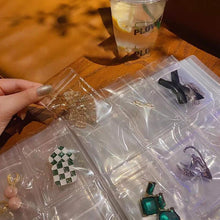 Load image into Gallery viewer, Anti-oxidation Jewelry Organizer Albums Desktop Drawer Storage Transparent Necklace Bracelet Ring Book Holder Jewelry Bag Portable Travel Jewelry Organizer Storage Book for Rings Necklaces Studs And Earrings
