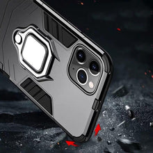 Load image into Gallery viewer, Anti Shock Case For iPhone 11 12 13 14 Pro XR Xs Max X 8 7 6 Plus 5S Magnet Armor Case Cover For iPhone Bumper Back Cover Case Full Protection with Ring Holder &amp; in-Built Kickstand 360 Degree Protection
