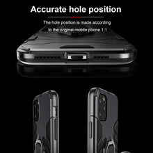 Load image into Gallery viewer, Anti Shock Case For iPhone 11 12 13 14 Pro XR Xs Max X 8 7 6 Plus 5S Magnet Armor Case Cover For iPhone Bumper Back Cover Case Full Protection with Ring Holder &amp; in-Built Kickstand 360 Degree Protection
