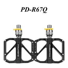 Load image into Gallery viewer, Anti-slip Ultralight Bicycle Pedal Quick Release Pedal Flat 3 Bearings Pedal for Mountain Road Bike Accessories 3 Bearings Mountain Bike Pedals Platform Bicycle Flat Alloy Pedals Pedals Non-Slip Alloy Flat Pedals
