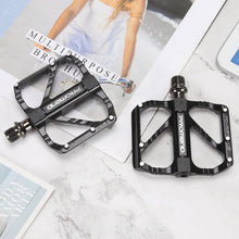 Load image into Gallery viewer, Anti-slip Ultralight Bicycle Pedal Quick Release Pedal Flat 3 Bearings Pedal for Mountain Road Bike Accessories 3 Bearings Mountain Bike Pedals Platform Bicycle Flat Alloy Pedals Pedals Non-Slip Alloy Flat Pedals
