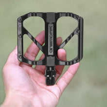 Load image into Gallery viewer, Anti-slip Ultralight Bicycle Pedal Quick Release Pedal Flat 3 Bearings Pedal for Mountain Road Bike Accessories 3 Bearings Mountain Bike Pedals Platform Bicycle Flat Alloy Pedals Pedals Non-Slip Alloy Flat Pedals
