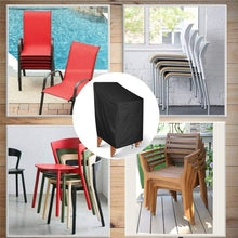 Load image into Gallery viewer, Anti-UV Snow Dust Wind-Proof Tear-Proof Anti-Fading Furniture Cover Chair Dust Cover Storage Bag Outdoor Garden Patio Furniture Protector Waterproof Dustproof Chair Seat Protection Cover
