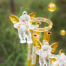Load image into Gallery viewer, Antique Resonant 5 Tubes Love Angel Wind Chime Bells Hanging Living Bed Home Decor Gift Car Praying Hanging Garden Decoration Decor Wind Chime Outdoor Yard Garden Deco Wind Chimes
