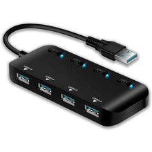 Load image into Gallery viewer, APANAGE 4-Port Powered USB 3.0 Hub Splitter

