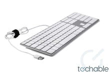 Load image into Gallery viewer, Apple Wired Keyboard with USB - A1243 | Model MA110LL/A, MB110LL/B | Slim, Full-Size Keyboard with Numeric Keypad
