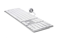 Load image into Gallery viewer, Apple Wired Keyboard with USB - A1243 | Model MA110LL/A, MB110LL/B | Slim, Full-Size Keyboard with Numeric Keypad
