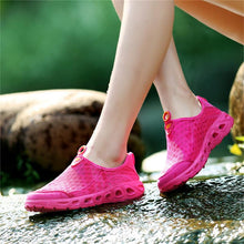 Load image into Gallery viewer, Aqua Shoes Unisex Casual Fashion Mesh Breathable Quick Dry Outdoor Rubber Sole Slip Water Shoes For Beach Water Sports Lightweight Slip On Walking Shoes
