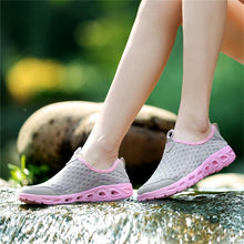 Load image into Gallery viewer, Aqua Shoes Unisex Casual Fashion Mesh Breathable Quick Dry Outdoor Rubber Sole Slip Water Shoes For Beach Water Sports Lightweight Slip On Walking Shoes
