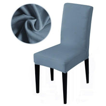 Load image into Gallery viewer, Armless Removable Washable Elastic Dinner Universal Spandex Solid Chair Slip Covers Set Colors For Choice Universal Size Chair Cover
