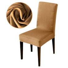 Load image into Gallery viewer, Armless Removable Washable Elastic Dinner Universal Spandex Solid Chair Slip Covers Set Colors For Choice Universal Size Chair Cover
