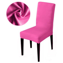 Load image into Gallery viewer, Armless Removable Washable Elastic Dinner Universal Spandex Solid Chair Slip Covers Set Colors For Choice Universal Size Chair Cover
