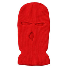 Load image into Gallery viewer, Army Tactical Mask 3 Hole Full Face Mask Ski Mask Winter Cap Balaclava Motorbike Motorcycle Helmet Full Helmet Neck Gaiter, Winter Balaclava Warm Knit Beanie for Outdoor Sports Outdoor Full Face Cover Thermal Ski Mask
