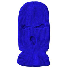 Load image into Gallery viewer, Army Tactical Mask 3 Hole Full Face Mask Ski Mask Winter Cap Balaclava Motorbike Motorcycle Helmet Full Helmet Neck Gaiter, Winter Balaclava Warm Knit Beanie for Outdoor Sports Outdoor Full Face Cover Thermal Ski Mask
