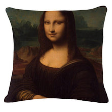 Load image into Gallery viewer, Art Renaissance Print Cushion Cover Throw Pillow Cover Home Decorative Cushion Case Beautiful Painting Art Pillow Case Home Decorative Sofa Car Chair Throw Pillow Case 45x45CM
