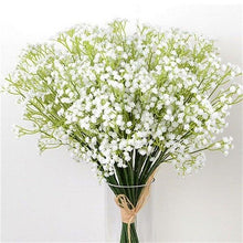 Load image into Gallery viewer, Artificial Baby Breath Gypsophila Flowers Bouquets Fake Silicone Plant Floral Bouquets Arrangement For Wedding Home Hotel Party Decoration
