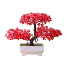 Load image into Gallery viewer, Artificial Bonsai Tree Fake Flower Potted Ornament For Home, Room, Garden, Bookshelves Decoration Desktop Display Artificial Flower Potted for Home Decor
