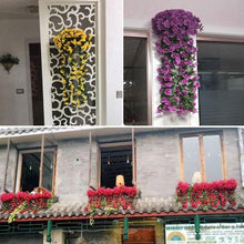 Load image into Gallery viewer, Artificial Flower Wisteria Basket Wall Hanging Flower Party Decoration Simulation For Valentine's Day Wedding Birthdays Hanging Basket Lifelike Garland for Home Wedding Garden/Yard String Floral Decoration
