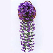 Load image into Gallery viewer, Artificial Flower Wisteria Basket Wall Hanging Flower Party Decoration Simulation For Valentine's Day Wedding Birthdays Hanging Basket Lifelike Garland for Home Wedding Garden/Yard String Floral Decoration
