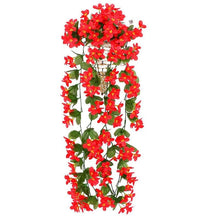 Load image into Gallery viewer, Artificial Flower Wisteria Basket Wall Hanging Flower Party Decoration Simulation For Valentine's Day Wedding Birthdays Hanging Basket Lifelike Garland for Home Wedding Garden/Yard String Floral Decoration
