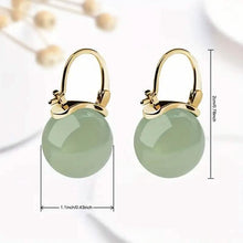 Load image into Gallery viewer, Artificial Jade Temperament Earrings
