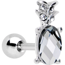 Load image into Gallery viewer, 16G 1/4 Clear Gem Juicy Pineapple Cartilage Tragus Earring
