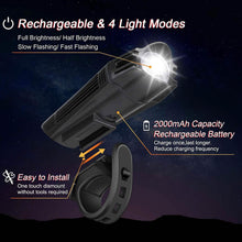 Load image into Gallery viewer, Ascher Ultra Bright USB Rechargeable Bike Light Set
