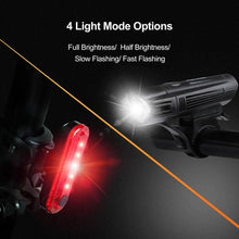 Load image into Gallery viewer, Ascher Ultra Bright USB Rechargeable Bike Light Set
