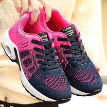 Load image into Gallery viewer, Athletic Sport Platform Sneakers Breathable Women Casual Fashion Height Increasing Shoes Air Cushion Soft Bottom Ultra Lightweight Running Workout Shoes Sports Design
