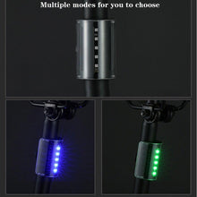 Load image into Gallery viewer, Auto-Sensing Bicycle Light Waterproof Bike Taillight LED USB Rechargable Safety Back Light Riding Warning Saddle Bike Rear Light Waterproof Bike Headlight Taillight LED Light Modes Bike Lights For Night Riding
