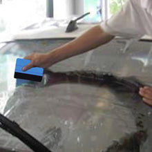 Load image into Gallery viewer, Auto Styling Vinyl Carbon Fiber Window Ice Remover Cleaning Wash Car Scraper With Felt Squeegee Tool Film Wrapping Accessories Vehicle Vinyl Wrap Window Tint Film  Plastic Felt Edge Squeegee For Car Vinyl Scraper Decal Applicator
