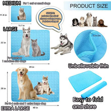Load image into Gallery viewer, Automatic Cooling Dog Mat Washable Pet Sleeping Blanket Mat
