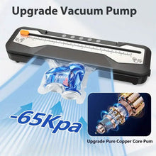 Load image into Gallery viewer, Automatic One-Touch Food Vacuum Sealer 5 Modes with 15 Sealer Bags and Built-in Cutter
