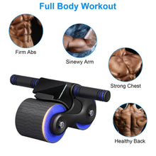 Load image into Gallery viewer, Automatic Rebound Anti-Slip AB Roller Wheel with Knee Pad Holder
