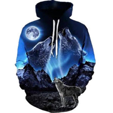 Load image into Gallery viewer, Autumn and Winter 3D Printed Wolf Sweatshirt Hoodie
