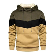 Load image into Gallery viewer, Autumn Casual Hoodie Male Thick Hoodies Hip Hop Streetwear Hooded Pullover Men Clothing  Hoodies for Men Pullover Hip Hop Colors Block Pocket Mens Shirts Sport Tops Sweatshirts
