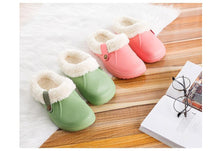 Load image into Gallery viewer, Autumn Winter New Lightweight Home Men's Slippers Non-Slip Warm And Waterproof Plush Cotton Slippers Classic Fur Lined Clog Waterproof Winter House Comfortable Indoor Slippers
