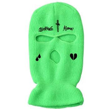 Load image into Gallery viewer, Autumn Winter Ski Mask 3-Hole Knit Hat Full Face Cover Balaclava Hats Funny Party Embroidery Beanies Caps Hole Knitted Full Face Cover Ski Neck Gaiter, Winter Balaclava Warm Knit Beanie for Outdoor Sports Outdoor Full Face Cover Thermal Ski Mask One Size
