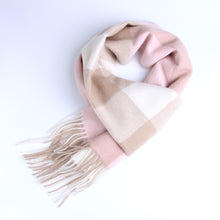 Load image into Gallery viewer, Autumn Winter Super Soft Hijab Classic Cashmere Tartan Lightweight Pure Wool Plaid Scarf Women's Shawls Elegant Thickened To Keep Warm For Women
