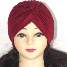 Load image into Gallery viewer, Autumn Winter Warm Headwear Soft Shine Silver Gold Lightweight Knot Twist Turban Headbands Cap Casual Streetwear Hats For Women
