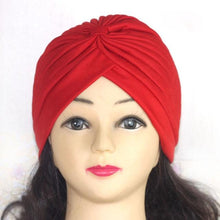 Load image into Gallery viewer, Autumn Winter Warm Headwear Soft Shine Silver Gold Lightweight Knot Twist Turban Headbands Cap Casual Streetwear Hats For Women
