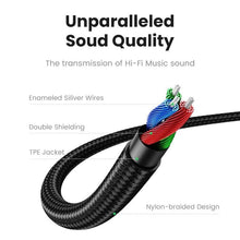 Load image into Gallery viewer, AUX Cable Jack 3.5mm Audio Cable 3.5 MM Jack Speaker Cable AUX Audio Input Adapter Male To Male AUX Cord For Headphones Car Home Stereos Speaker Mobile Phone

