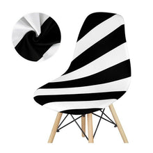 Load image into Gallery viewer, Avangarde Style  Printed Seat Cover For Shell Chair Armless Shell Chair Cover Banquet Home Slipcover Elastic Removable Stretch High Back For Sofa Armchairs
