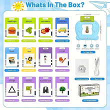 Load image into Gallery viewer, Flash Card Learning Toy – 112 Cards, 224 Words | USB Rechargeable Reading Toy for Kids (Pink/Blue)
