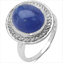 Load image into Gallery viewer, 7.10 Carat Genuine Tanzanite .925 Sterling Silver Ring
